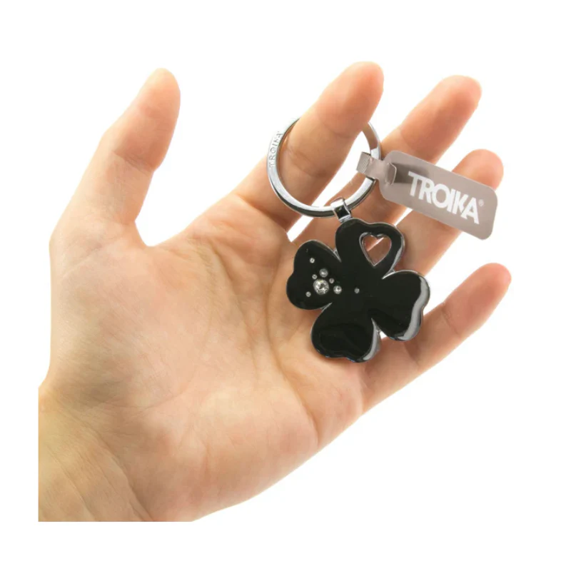 Best Friend Clovers With Swarovski Crystals Keyring - Image 3