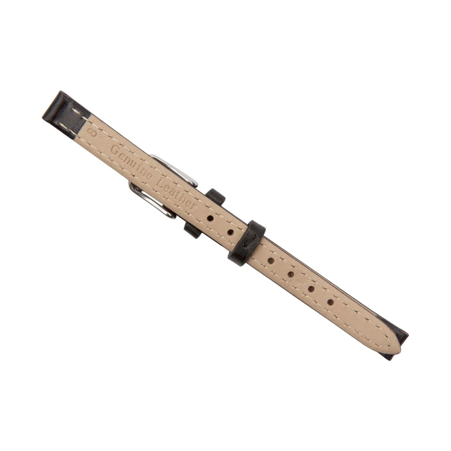 Black Calf Leather Watch Band - Image 8