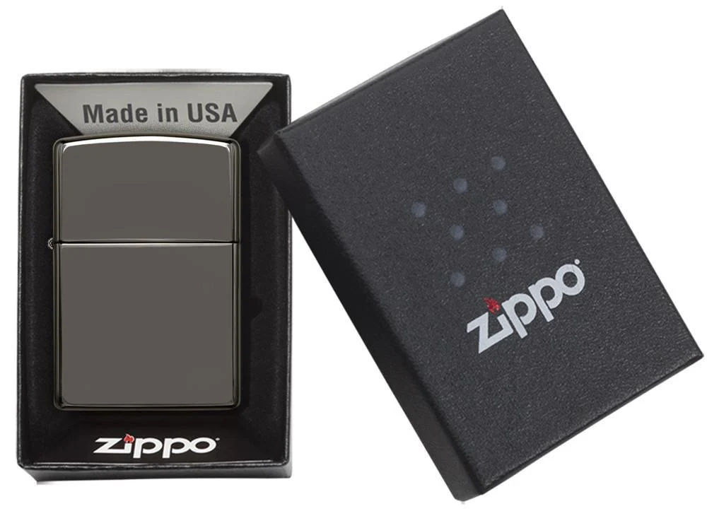 Black Ice Zippo Lighter - Add Personalisation - Image 3