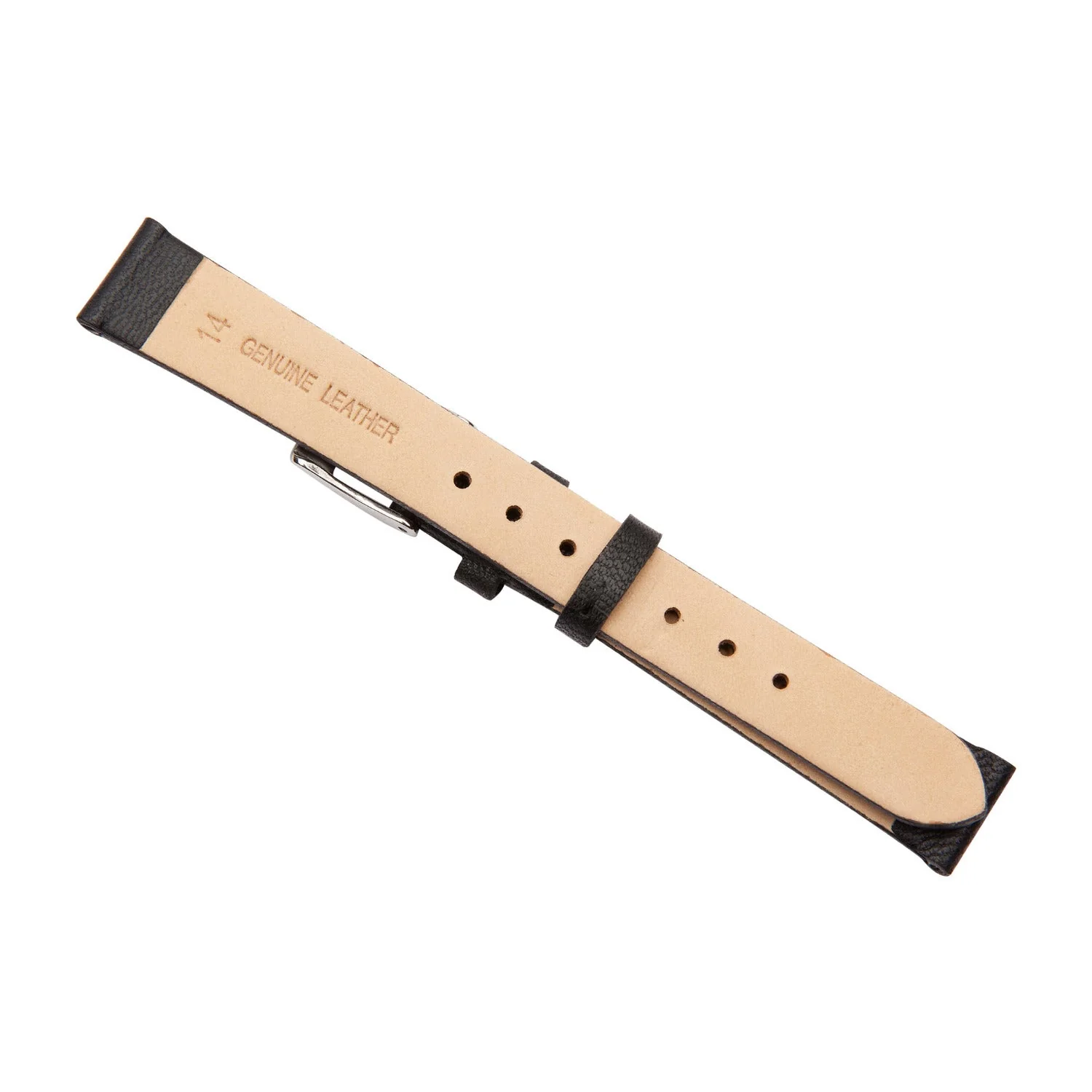 Black Lambskin Leather Watch Band - Image 6