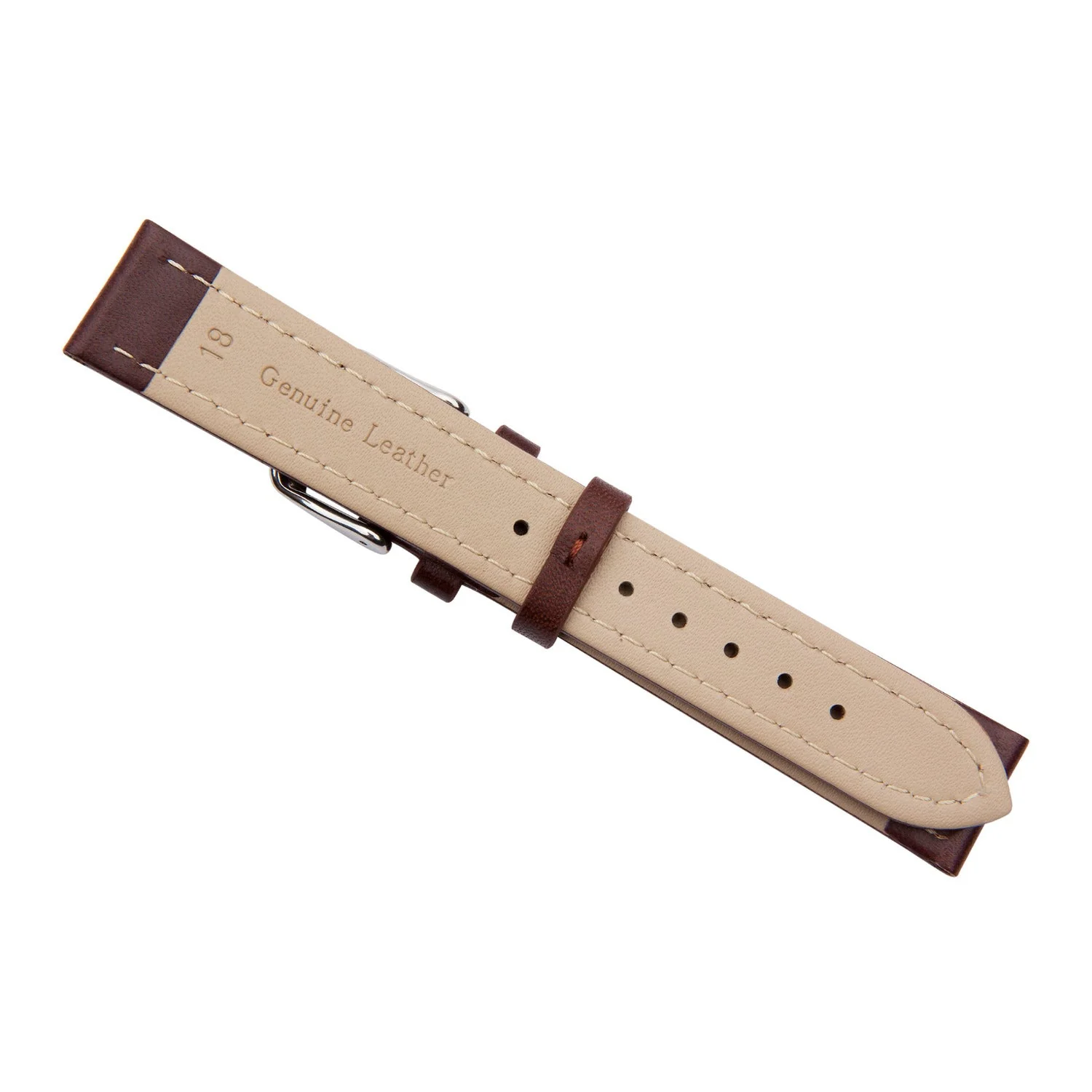 Brown Calf Leather Watch Band - Image 5