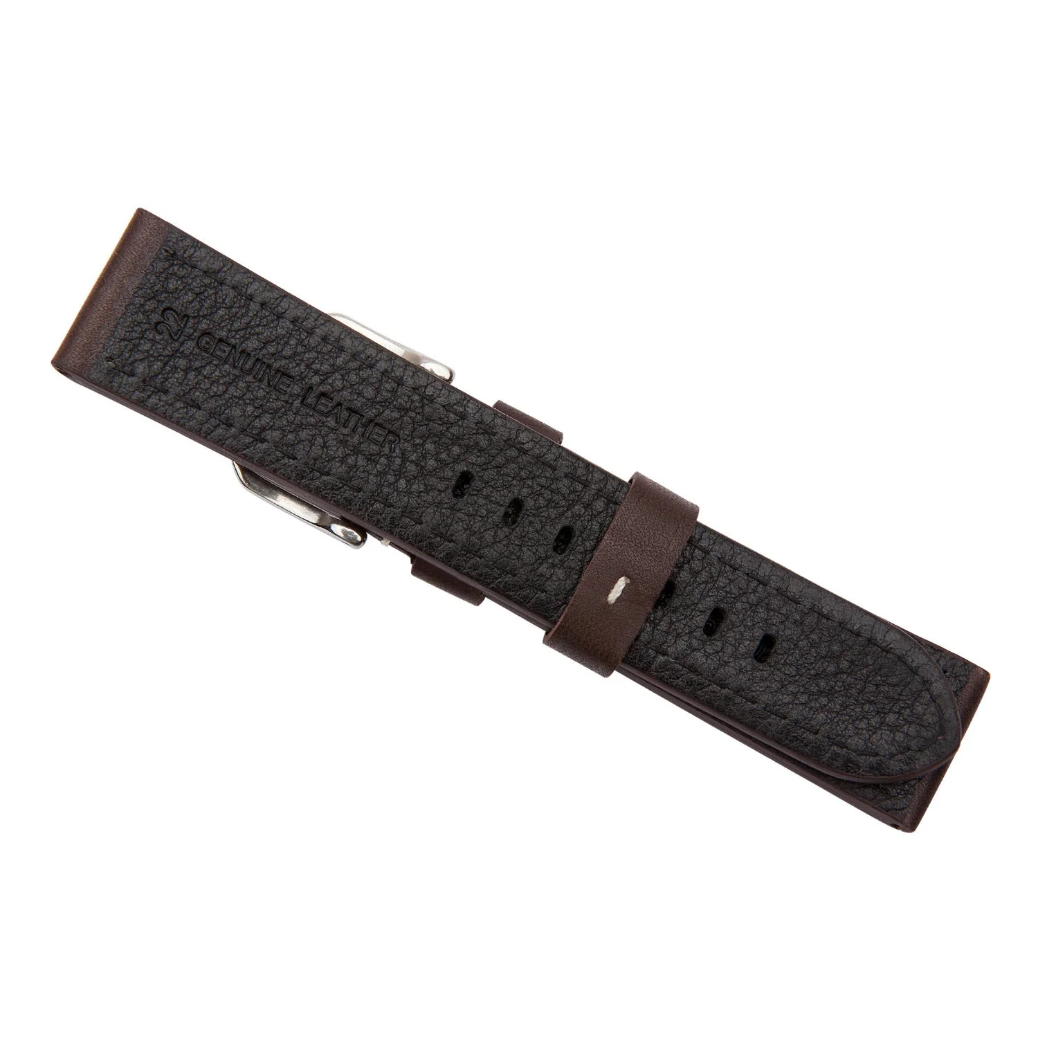 Brown Industrial Calf Leather Watch Band - Image 6