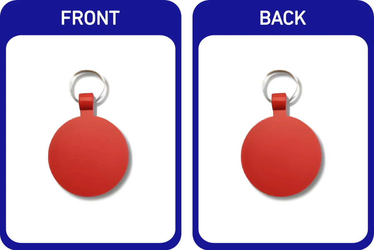 Matte Coloured Circle Pet Tags - Image 10