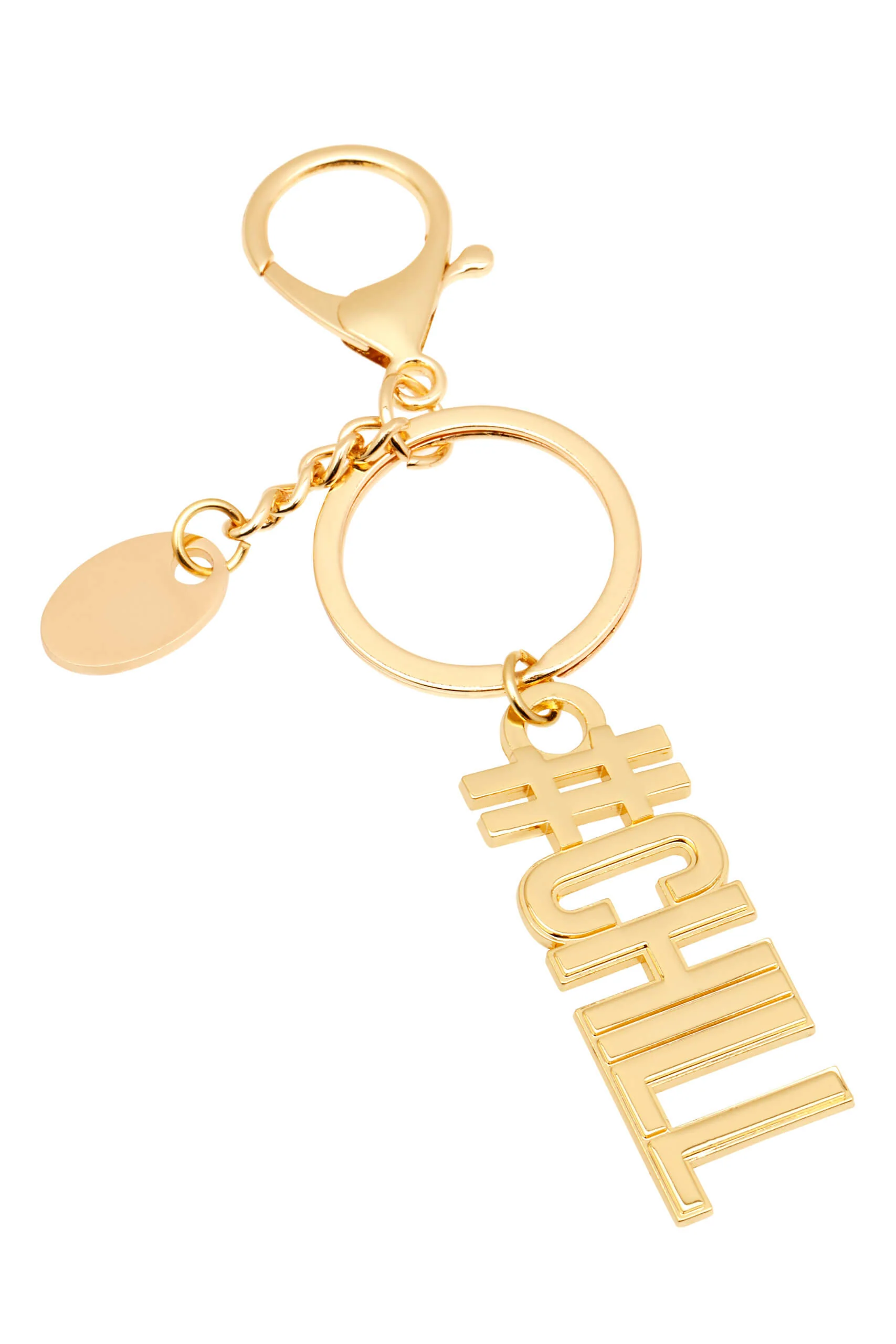#Chill Gold Keyring