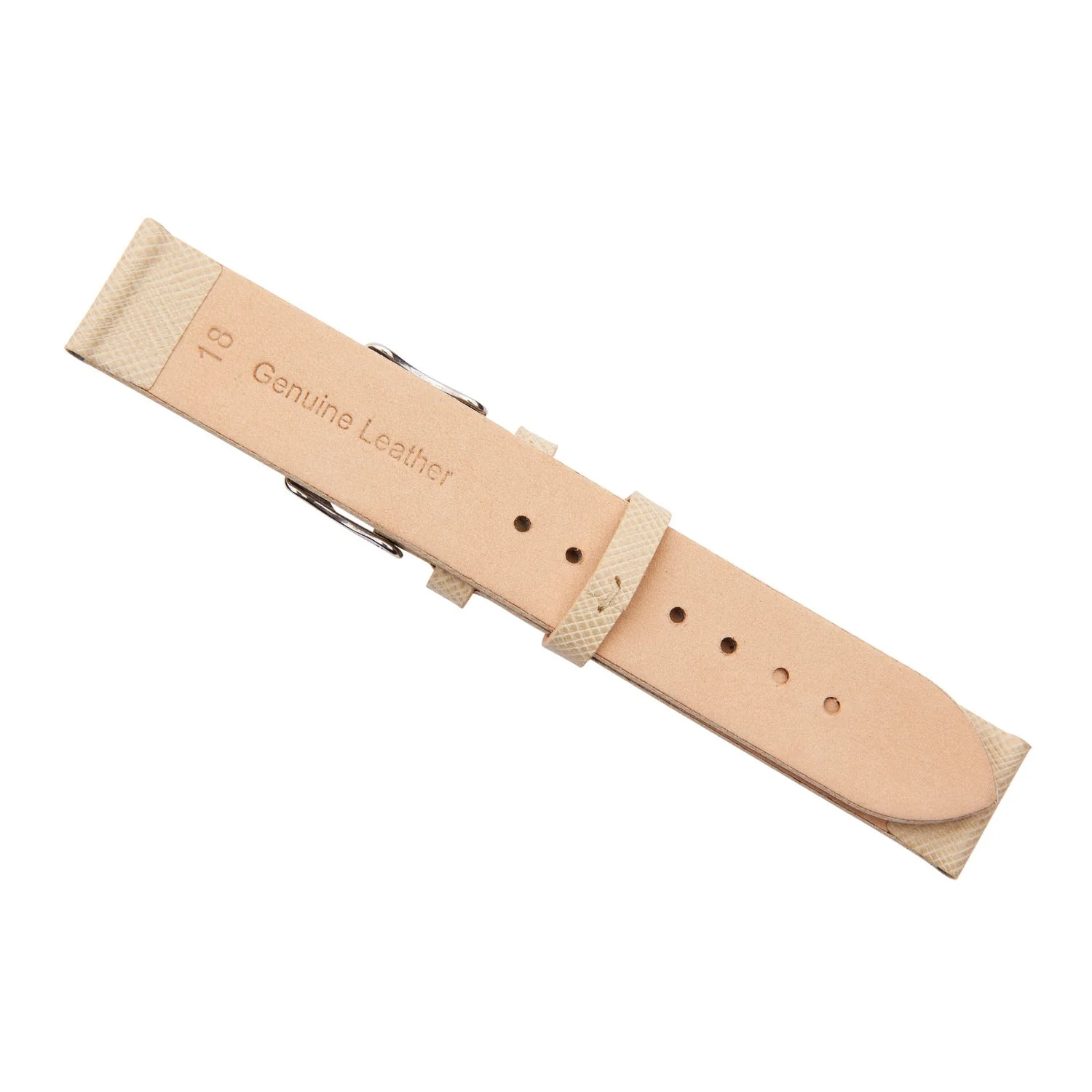 Cream Calf Leather Watch Band - Image 3