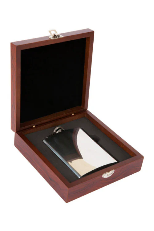 High Polished Stainless Steel Hip Flask - Image 3