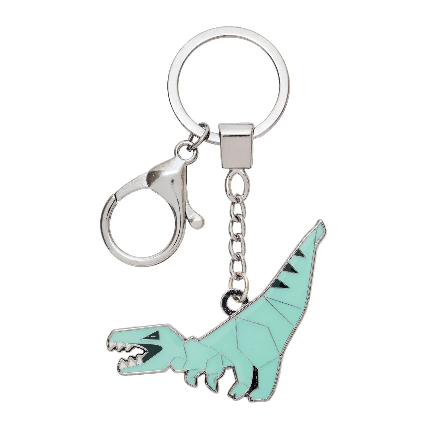 Geometric Dinosaur Keyring