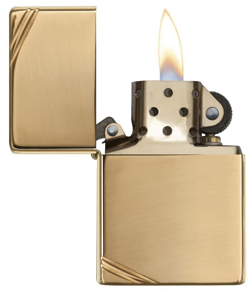 High Polish Brass Vintage Zippo - Image 5