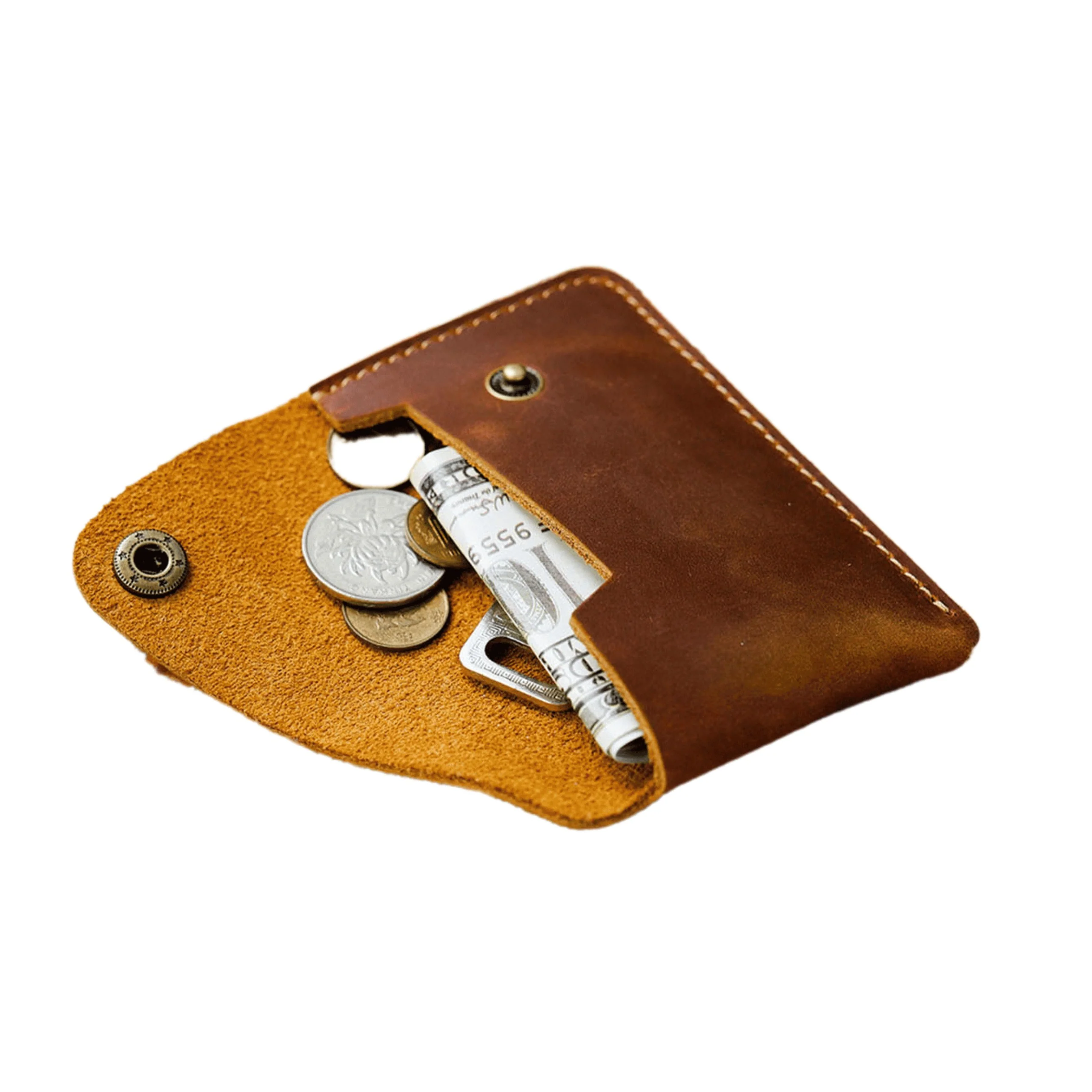 Enclosed Leather Card Holder - Image 4
