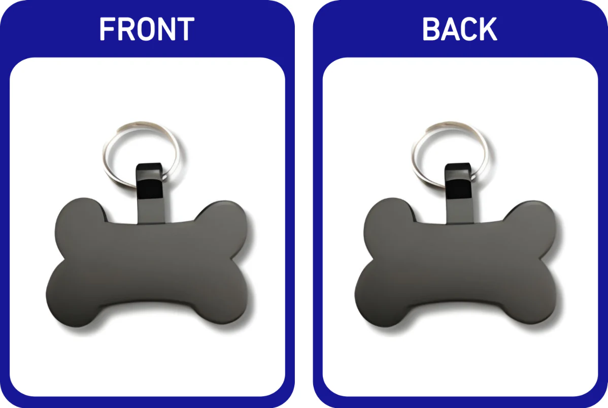 Matte Coloured Bone Pet Tags - Image 6