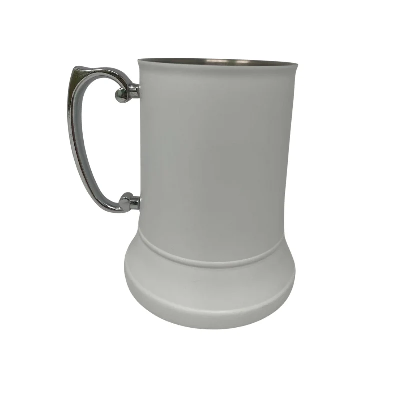 Matte White Tankard - Stainless Steel - Add Personalisation