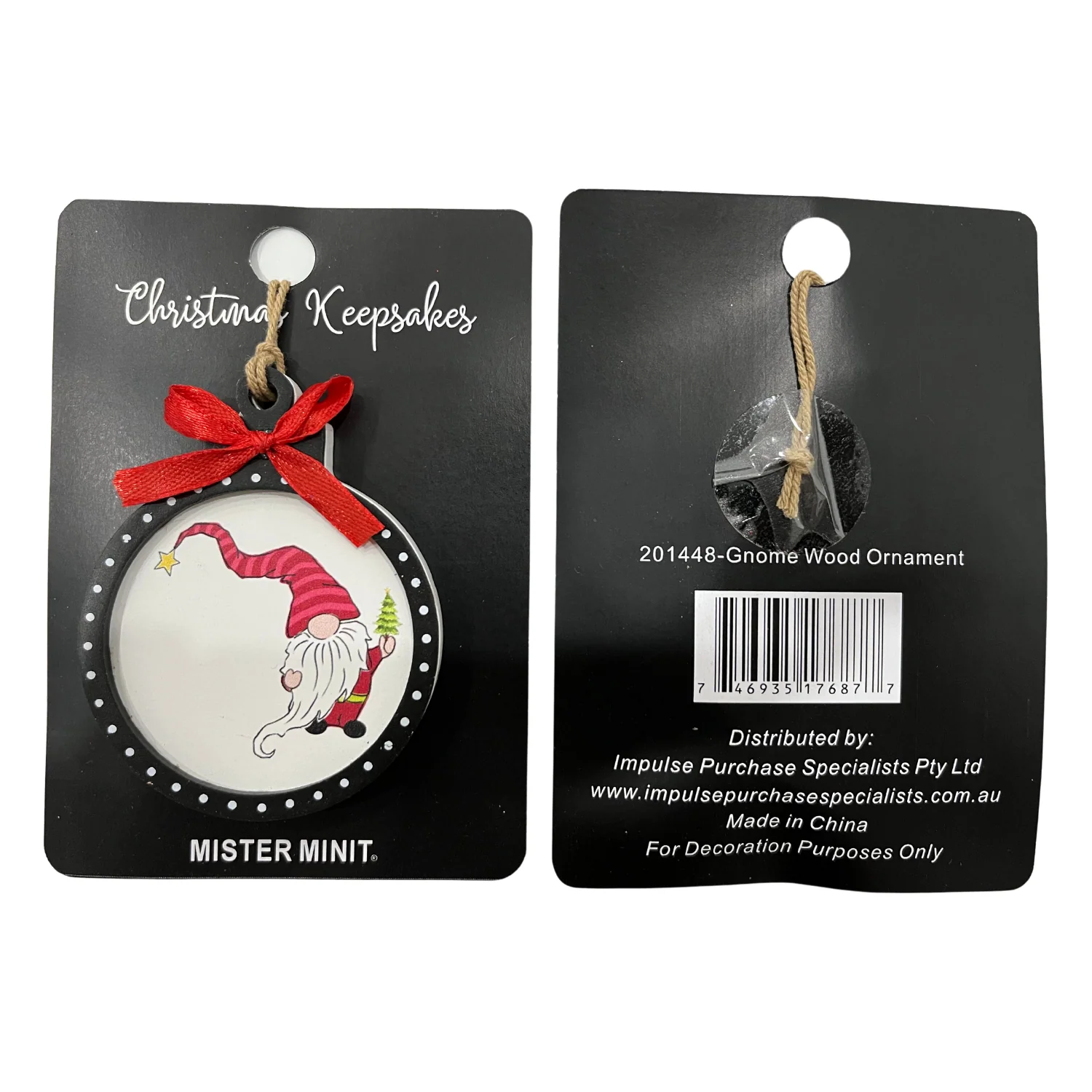 Nordic Elf Wooden Christmas Keepsake - Image 2