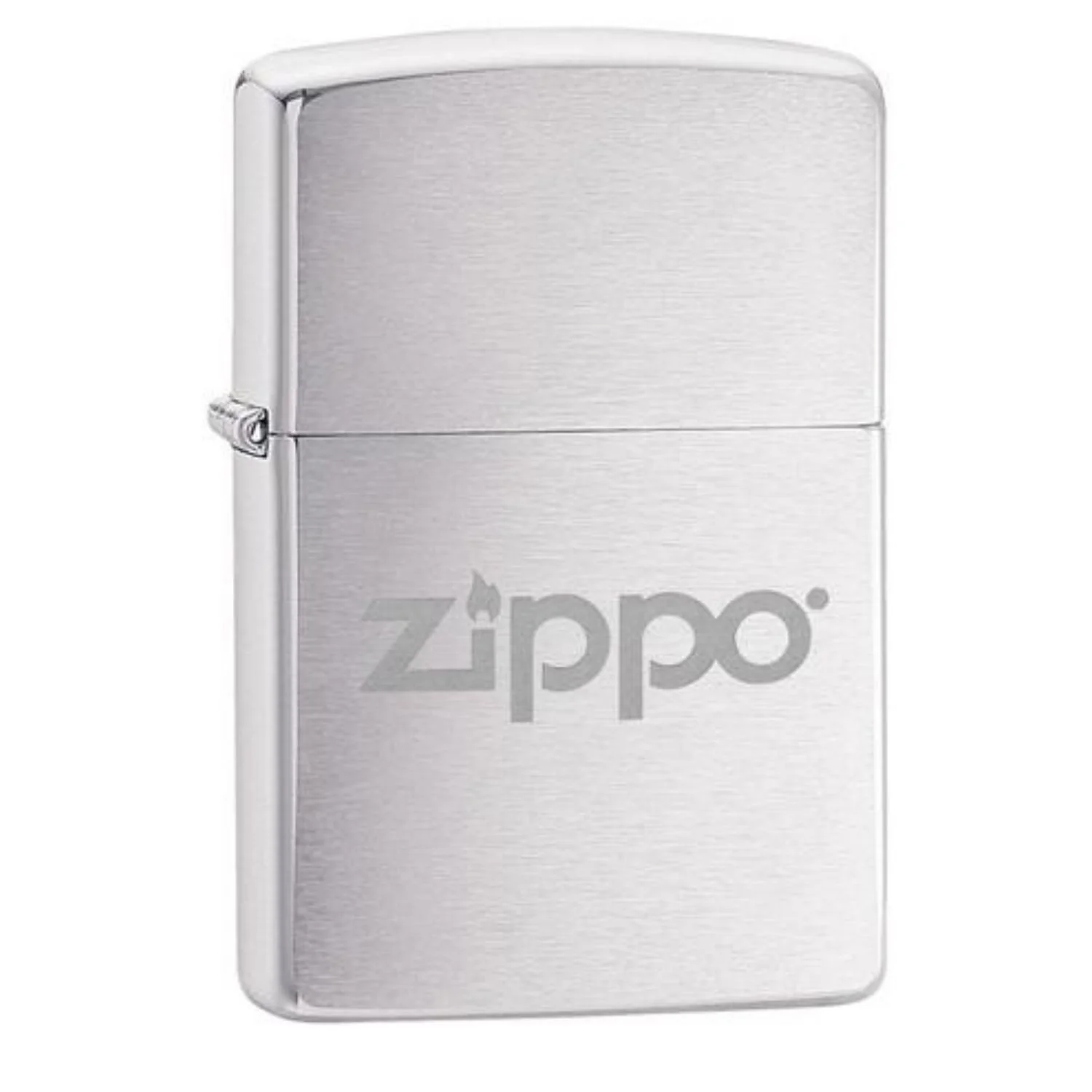 Zippo Lighter and Hip Flask Gift Set - Brushed Chrome - Add Personalisation - Image 3